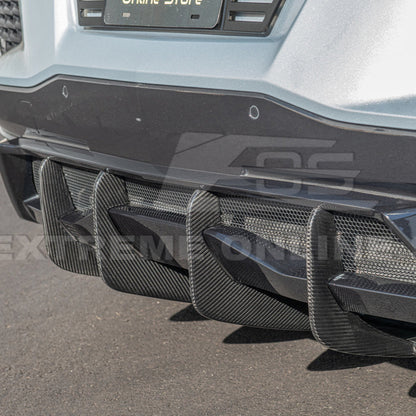 Corvette C8 Stingray DRY CARBON FIBEr Add-On Rear Diffuser Fin