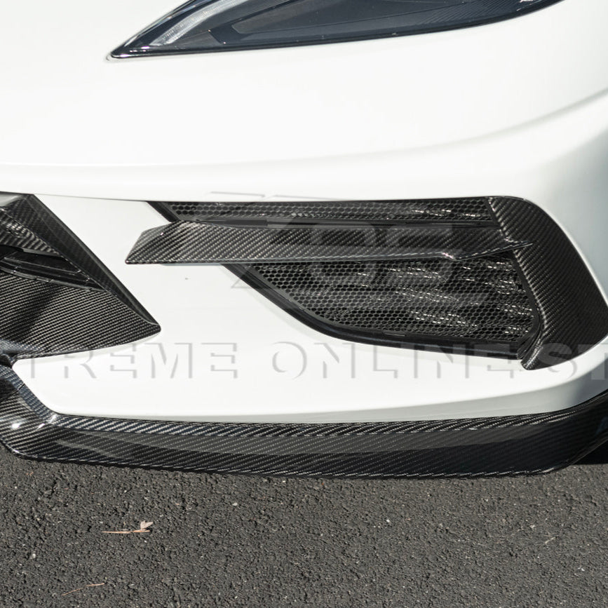 Corvette C8 Stingray DRY CARBON FIBER Front Splitter [Z06 / Z07 Conversion Package]