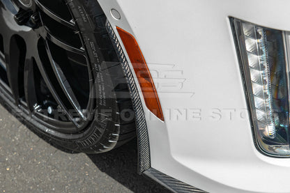 2016-19 Cadillac CTS-V Carbon Fiber Front Splitter Wheel Arch& Side Skirts Rockerst