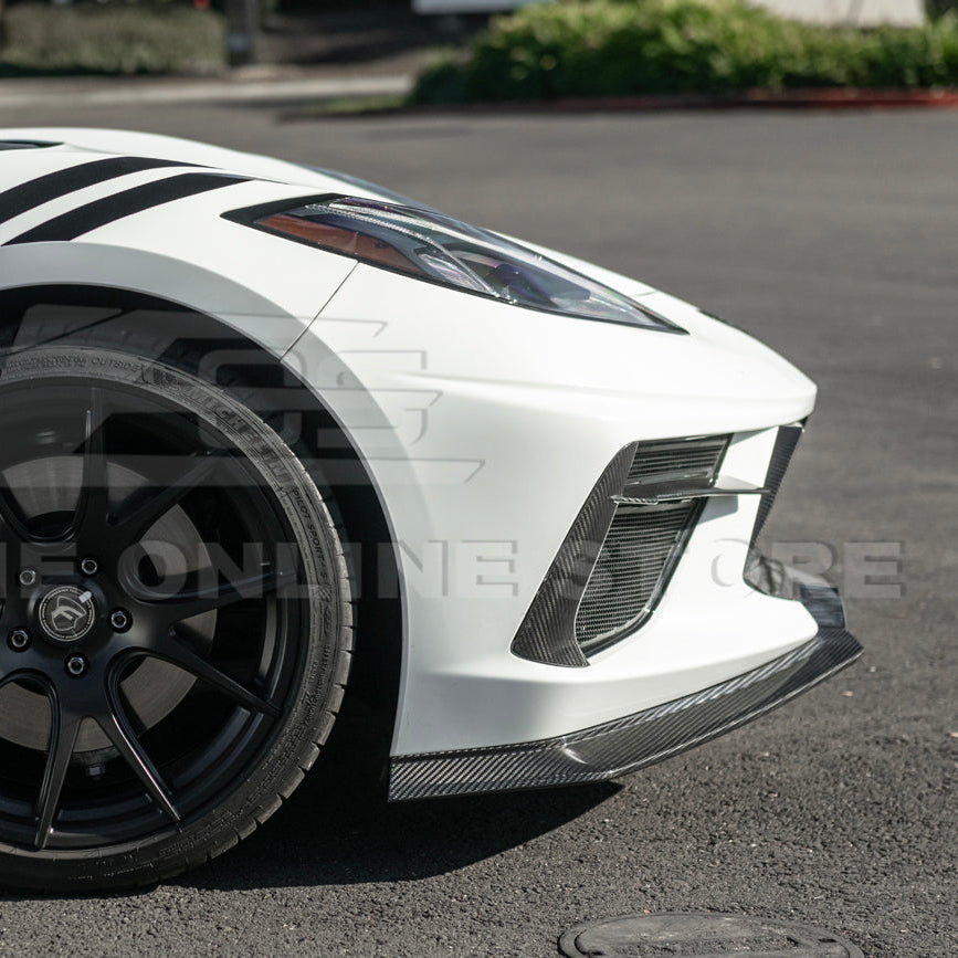 Corvette C8 Stingray DRY CARBON FIBER Front Splitter [Z06 / Z07 Conversion Package]