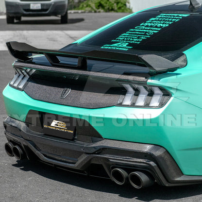 2024-Up Ford Mustang S650 Dark Horse Style DRY CARBON FIBER Rear Bumper Diffuser