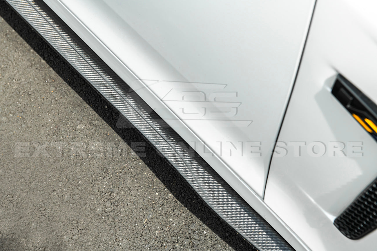 2016-19 Cadillac CTS-V Carbon Fiber Front Splitter Wheel Arch& Side Skirts Rockerst