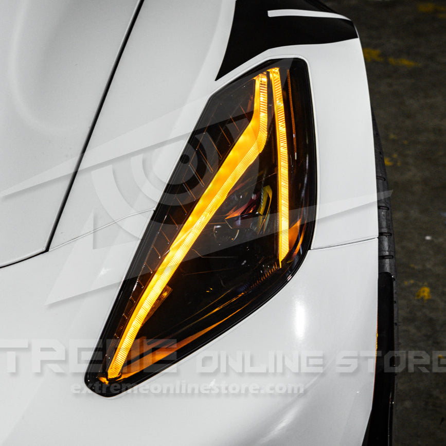 Corvette C7 Models C8 Style Headlight