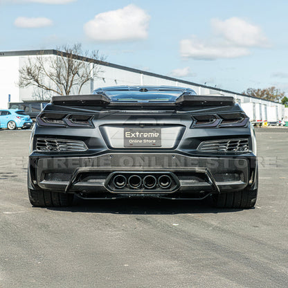 Corvette C8 Z06 DRY CARBON FIBER Wicker-bill Extension Winglets