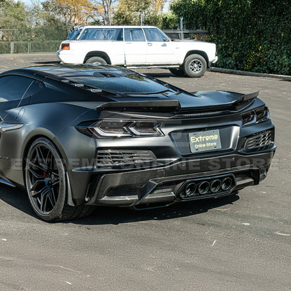 Corvette C8 Z06 DRY CARBON FIBER Wicker-bill Extension Winglets