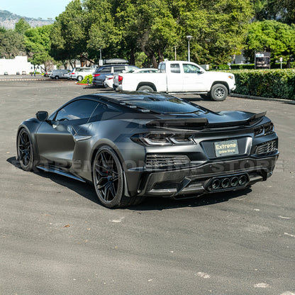 Corvette C8 Z06 DRY CARBON FIBER Wicker-bill Extension Winglets