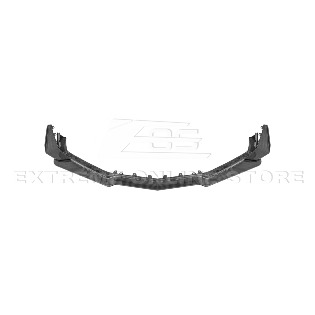 2023-Up Corvette C8 Z06 Z07 DRY CARBON FIBER Extended Package Front Lip & Canards