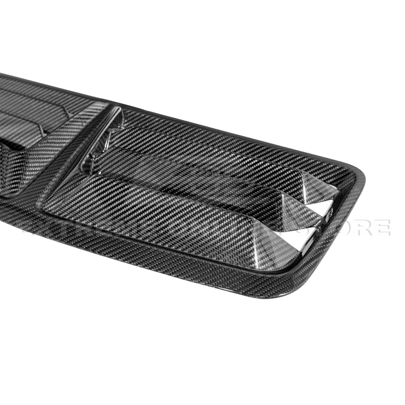 2024-Up Ford Mustang DRY CARBON FIBER Front Upper Hood Vent Insert Cover