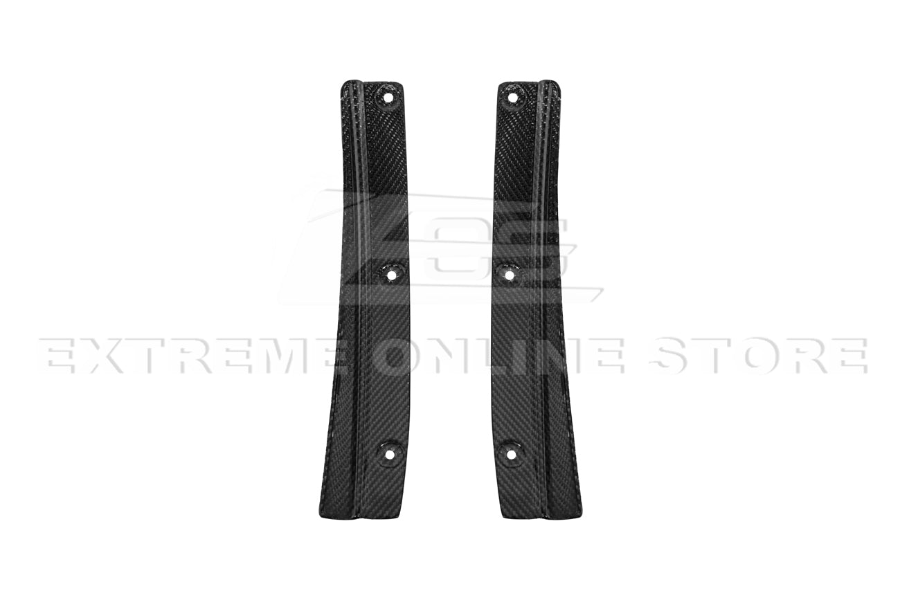 2016-19 Cadillac CTS-V Dry Carbon Fiber Front Splitter Side Wheel Arch