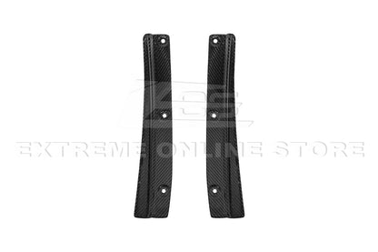 2016-19 Cadillac CTS-V Dry Carbon Fiber Front Splitter Side Wheel Arch