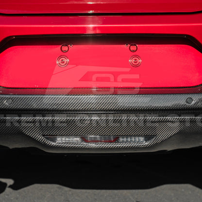 2024+ Ford Mustang GT Style Dry Carbon Fiber Rear Bumper Diffuser