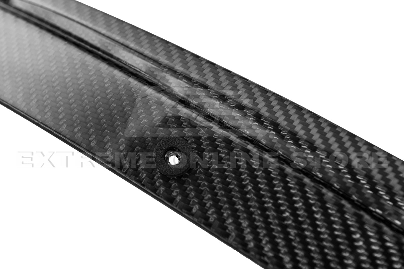 2016-19 Cadillac CTS-V Dry Carbon Fiber Front Splitter Side Wheel Arch