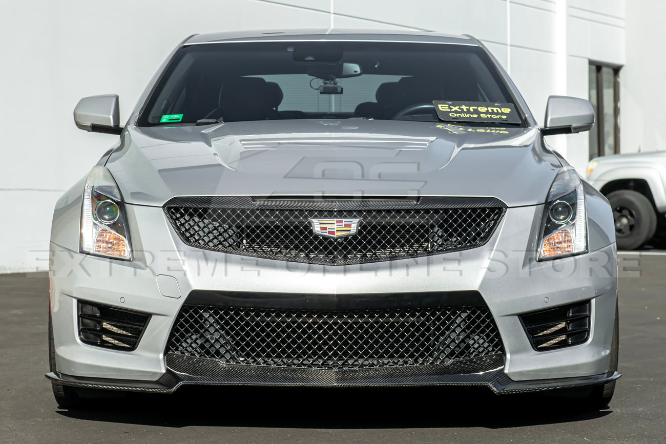 2016-19 Cadillac ATS-V DRY Carbon Fiber Front Grille Trim Insert