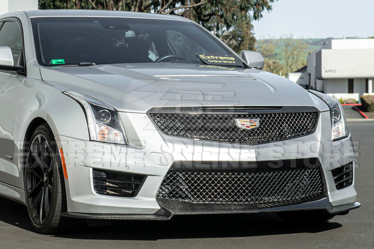 2016-19 Cadillac ATS-V Track Package Dry carbon Fiber Front Lip & Side Wheel Arch