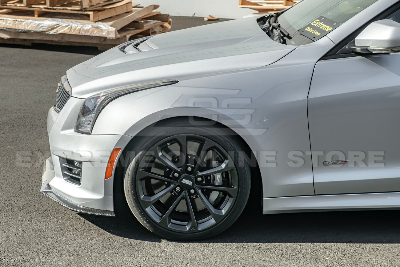 2016-19 Cadillac ATS-V Track Package Dry carbon Fiber Front Lip & Side Wheel Arch
