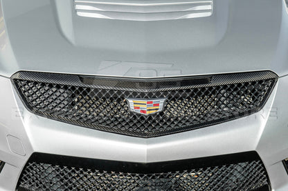 2016-19 Cadillac ATS-V DRY Carbon Fiber Front Grille Trim Insert
