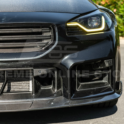 2023-Up BMW G87 M2 Factory Style DRY Carbon Fiber Front Side Duct Vents