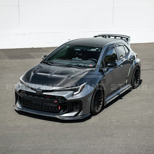 2023+ Toyota GR Corolla VRS Style Front Vented Bumper Hood (Carbon Fiber)