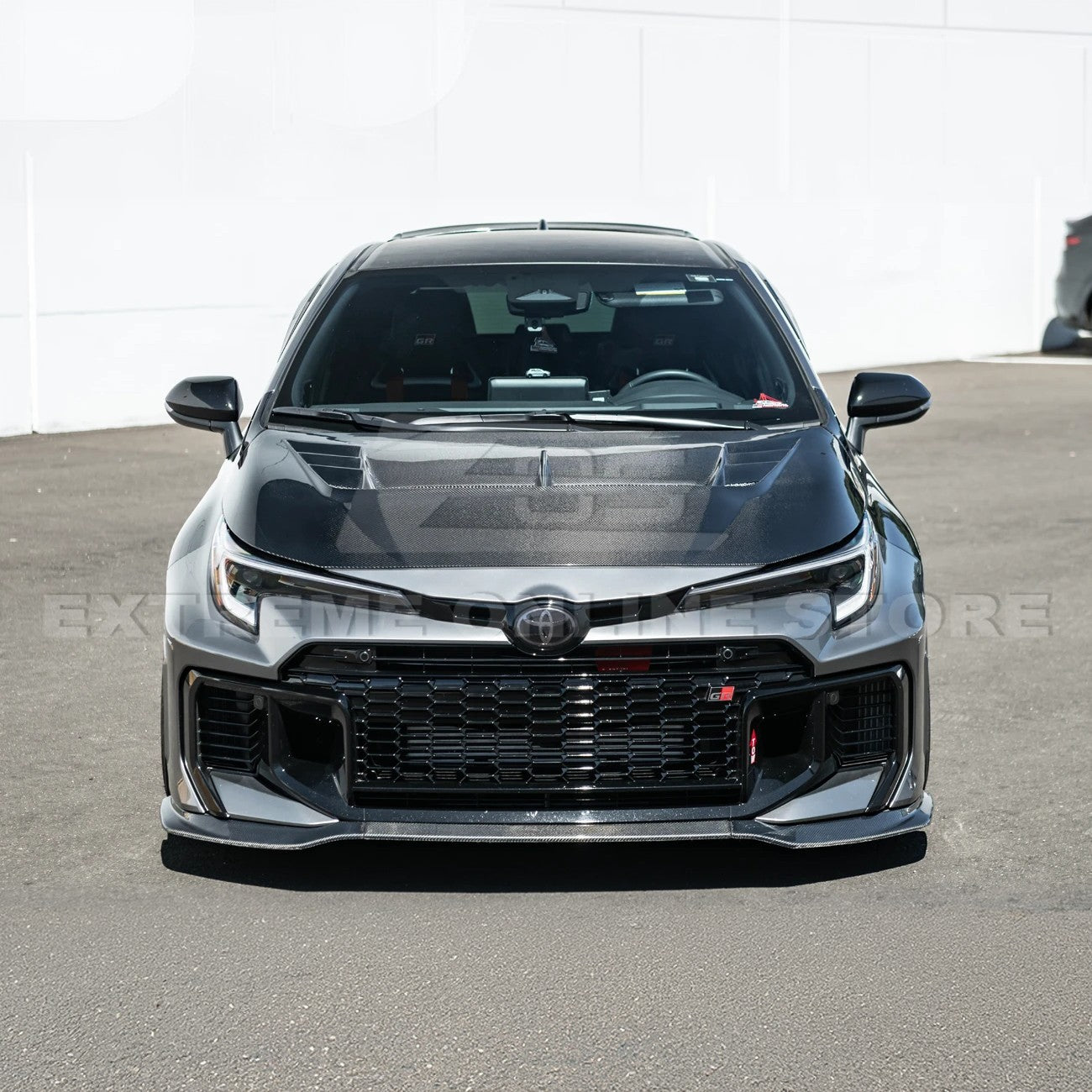 2023+ Toyota GR Corolla VRS Style Front Vented Bumper Hood (Carbon Fiber)