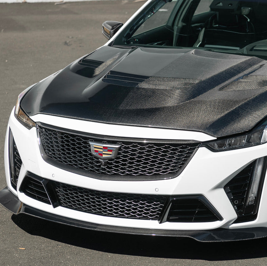 2022-24 Cadillac CT5-V Blackwing Dry Carbon Fiber Front Upper & Lower Grille Trim