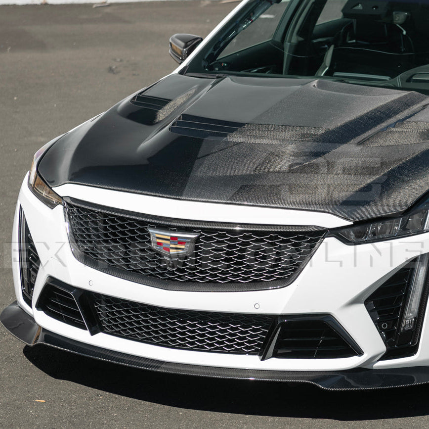 2022-24 Cadillac CT5-V Blackwing Dry Carbon Fiber Front Upper & Lower Grille Trim