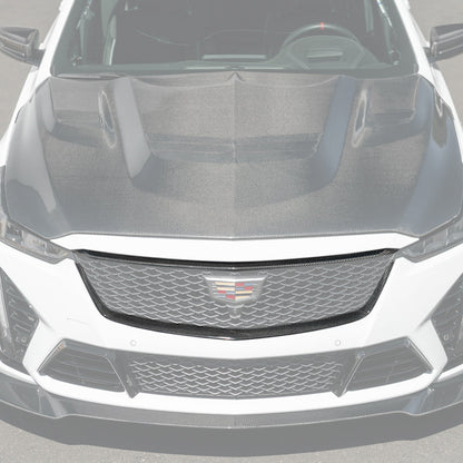 2022-24 Cadillac CT5-V Blackwing Dry Carbon Fiber Front Upper & Lower Grille Trim