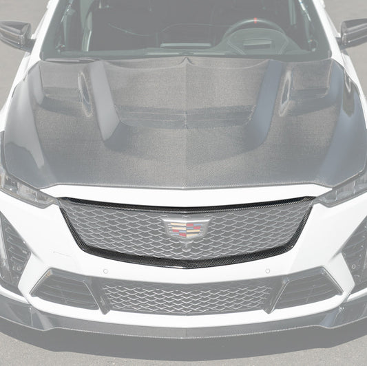 2022-24 Cadillac CT5-V Blackwing Dry Carbon Fiber Front Upper & Lower Grille Trim