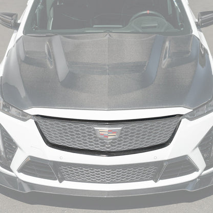 2022-24 Cadillac CT5-V Blackwing Dry Carbon Fiber Front Upper & Lower Grille Trim