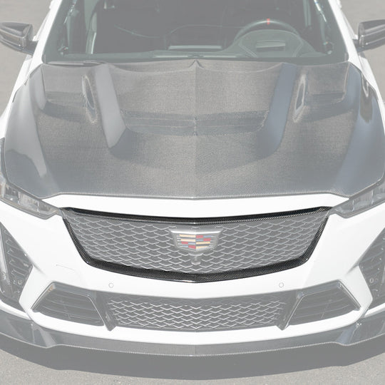 2022-24 Cadillac CT5-V Blackwing Dry Carbon Fiber Front Upper & Lower Grille Trim