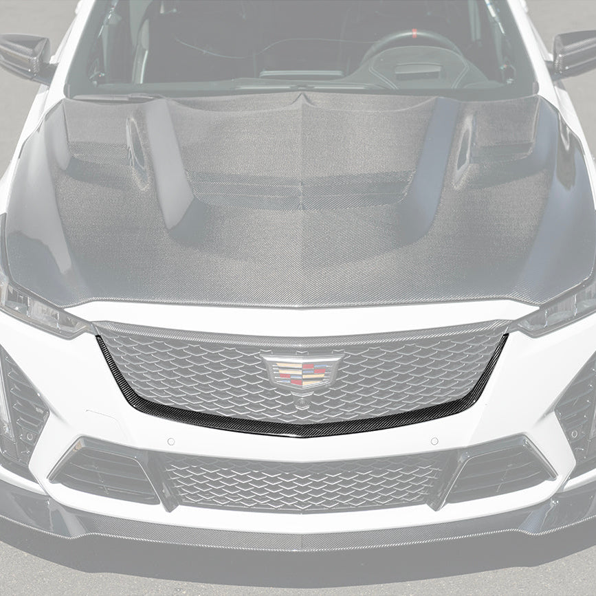 2022-24 Cadillac CT5-V Blackwing Dry Carbon Fiber Front Upper & Lower Grille Trim