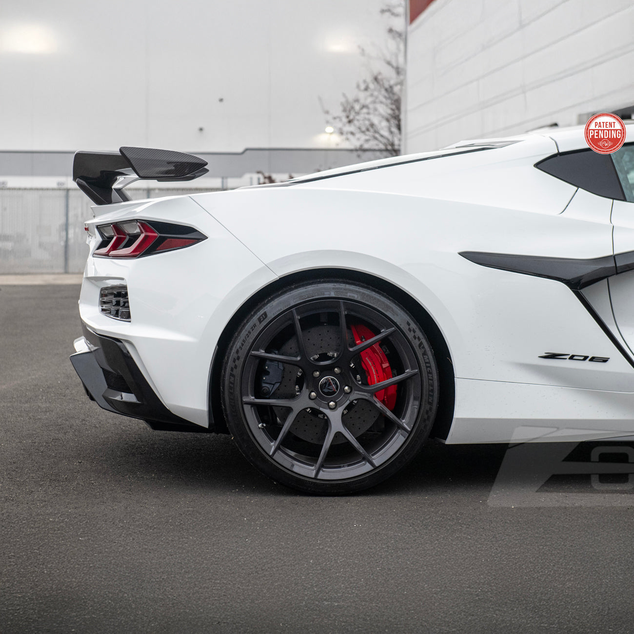 Chevrolet Corvette C8 Z06 DRY CARBON FIBER Rear High Wing