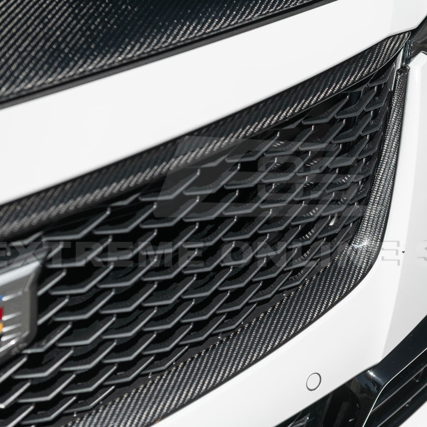 2022-24 Cadillac CT5-V Blackwing Dry Carbon Fiber Front Upper & Lower Grille Trim