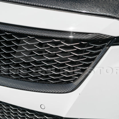 2022-24 Cadillac CT5-V Blackwing Dry Carbon Fiber Front Upper & Lower Grille Trim