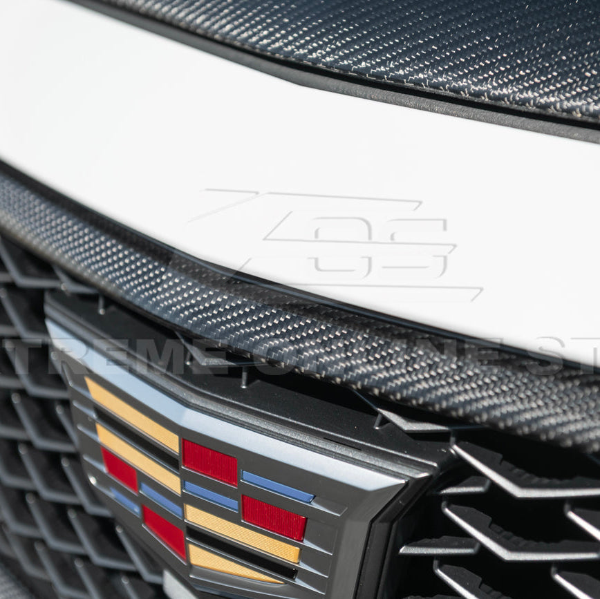 2022-24 Cadillac CT5-V Blackwing Dry Carbon Fiber Front Upper & Lower Grille Trim