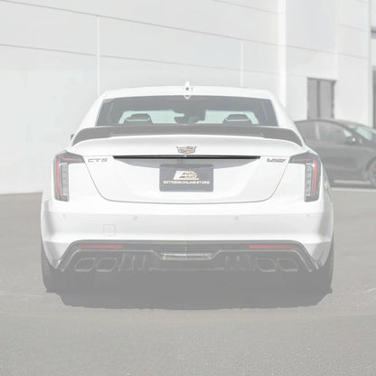 2022-Up Cadillac CT5 Dry Carbon Fiber Rear Deck Lid Center Applique Trunk Insert