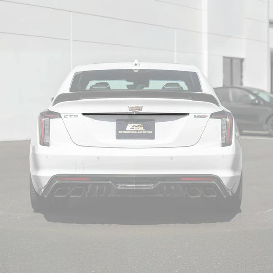 2022-Up Cadillac CT5 Dry Carbon Fiber Rear Deck Lid Center Applique Trunk Insert