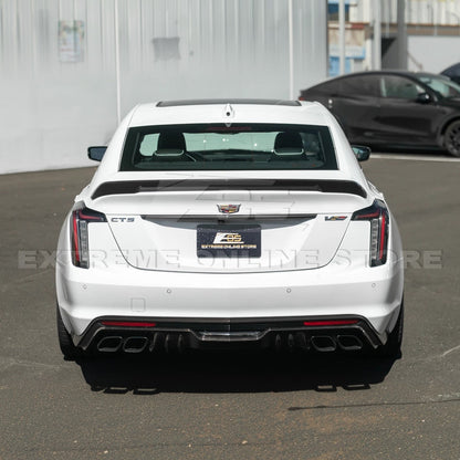 2022-Up Cadillac CT5 Dry Carbon Fiber Rear Deck Lid Center Applique Trunk Insert