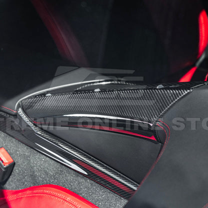 Corvette C8 DRY CARBON FIBER Center Console Armrest Right Trim Panel