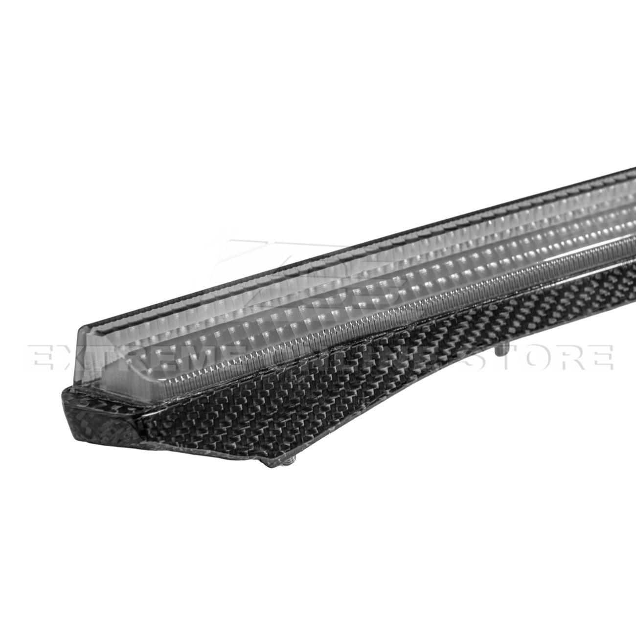 2020-Up Corvette C8 DRY CARBON FIBER Sequential LED DRL Light Bar Bezel Insert