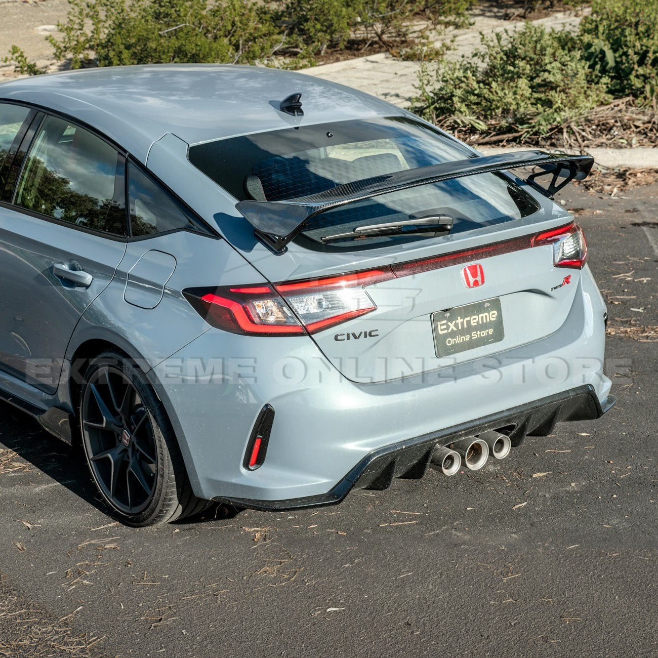 2023-Up Honda Civic Type-R Carbon Fiber Rear High Wing Spoiler