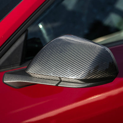 2024-Up Ford Mustang DRY CARBON FIBER Mirror Cap Cover Pair