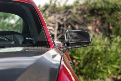2024-Up Ford Mustang DRY CARBON FIBER Mirror Cap Cover Pair