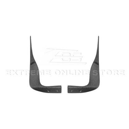 2005-13 Corvette C6 Z06 ZR1 DRY CARBON FIBER Splash Guard Mud Flaps