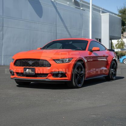 2015-17 Ford Mustang DRY CARBON FIBER Front Bumper Fog Light Eyebrow Trim Pair