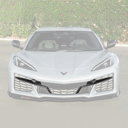 Chevrolet Corvette C8 Z06 DRY CARBON FIBER Front Grille Insert