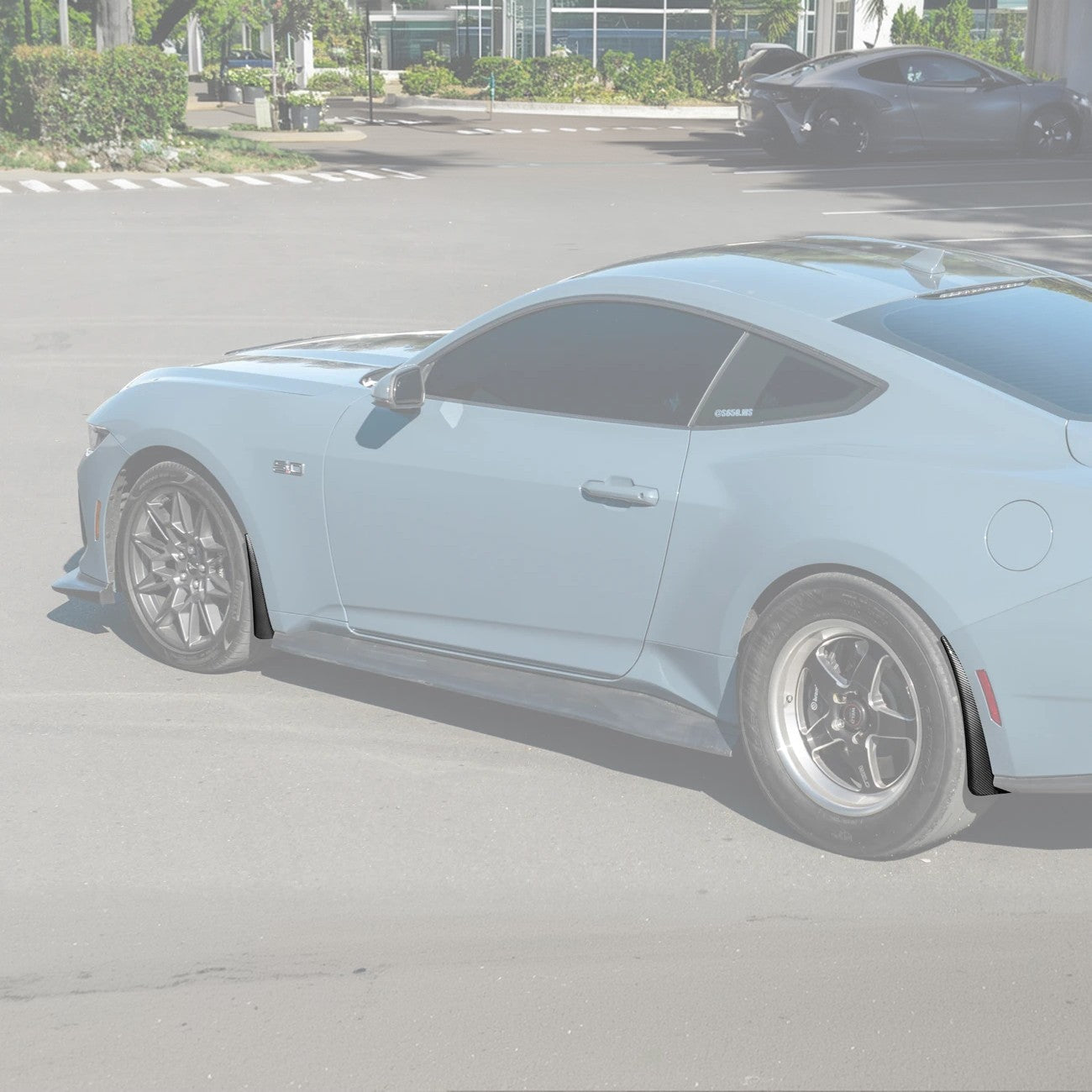 2024+ Ford Mustang Dry Carbon Fiber Mud Flap