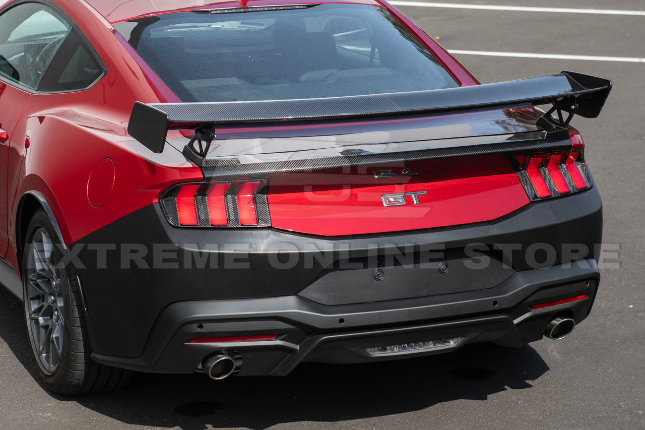 2024+ Ford Mustang Primed Black Rear Bumper Cover