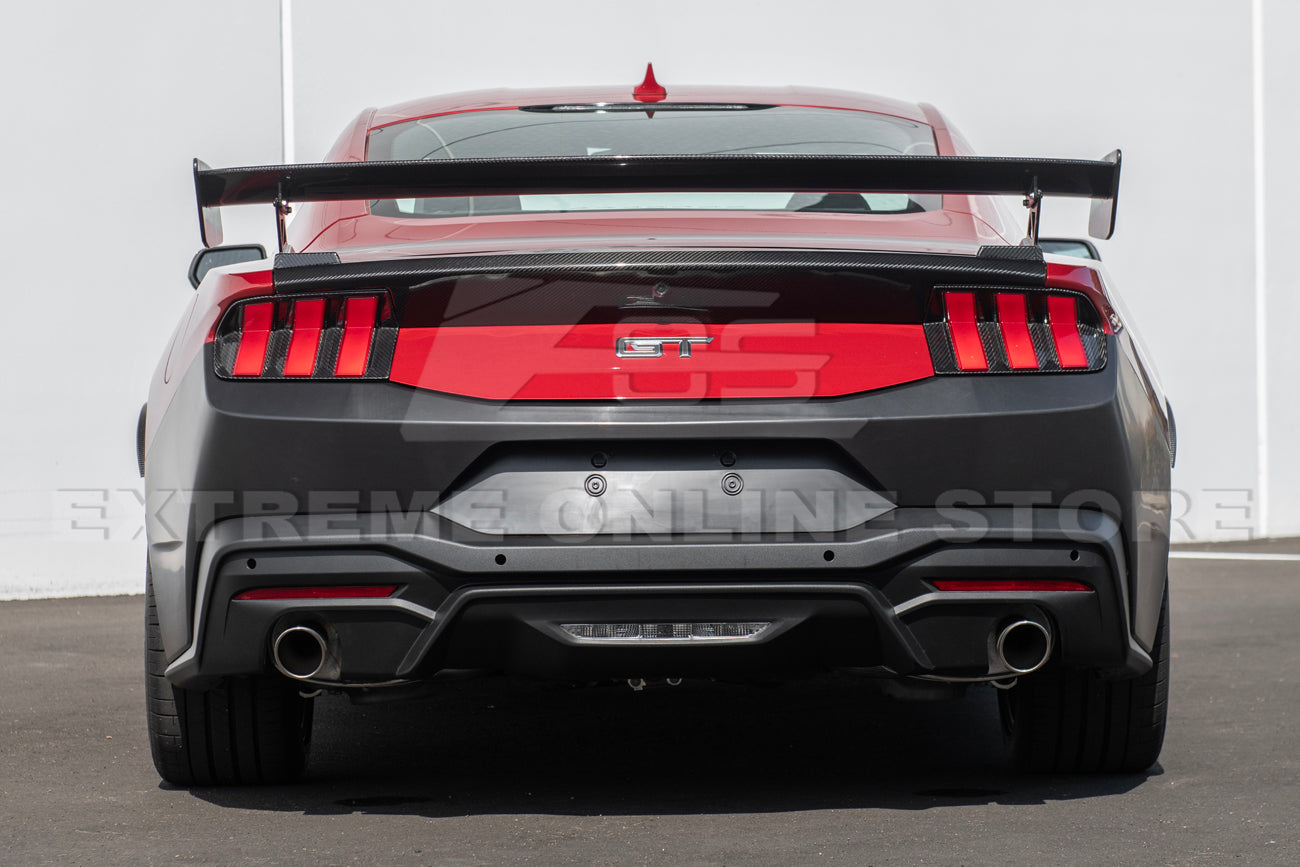 2024+ Ford Mustang Primed Black Rear Bumper Cover