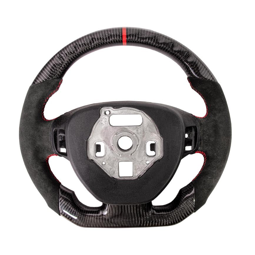 Corvette C7 Carbon Fiber Steering Wheel (Suede) W/ Button Cover