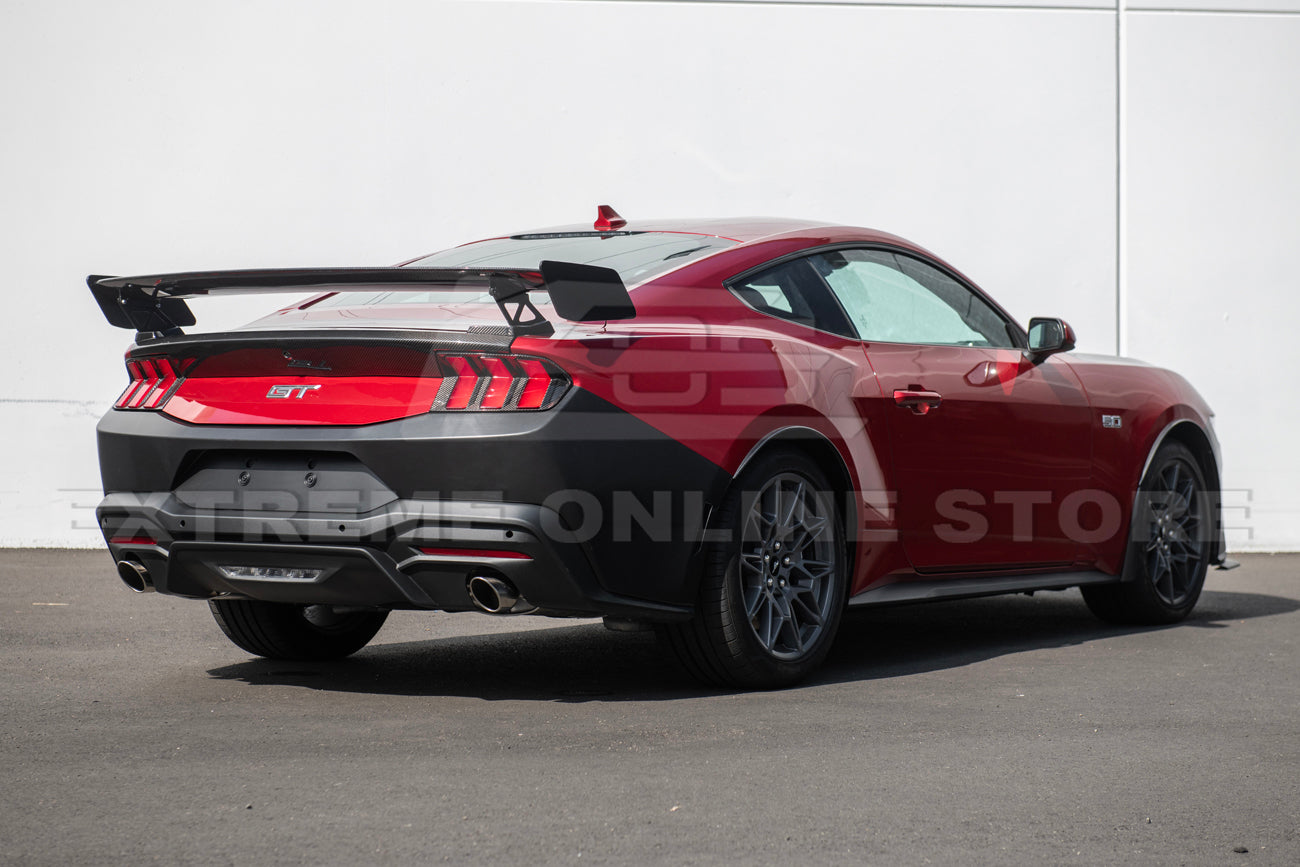 2024+ Ford Mustang Primed Black Rear Bumper Cover